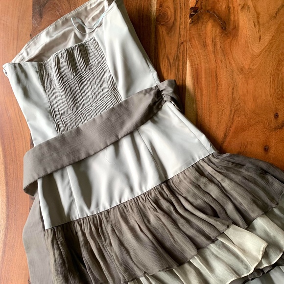 ZARA - Ruffle fit & flare dress - Picture 4 of 9